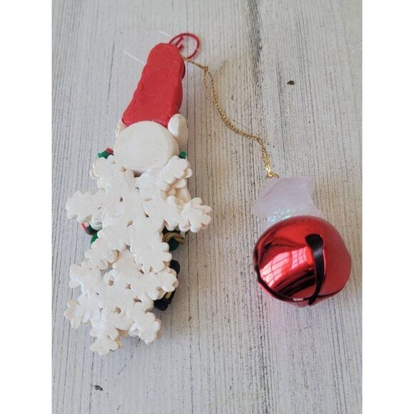 Snowman snowflake glitter Bell ornament Xmas set Lantern - Picture 8 of 8